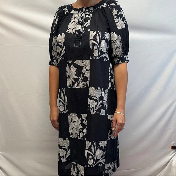 Vintage Hardy Amies London Silk Blend Navy Day Dress - Picture 8 of 8